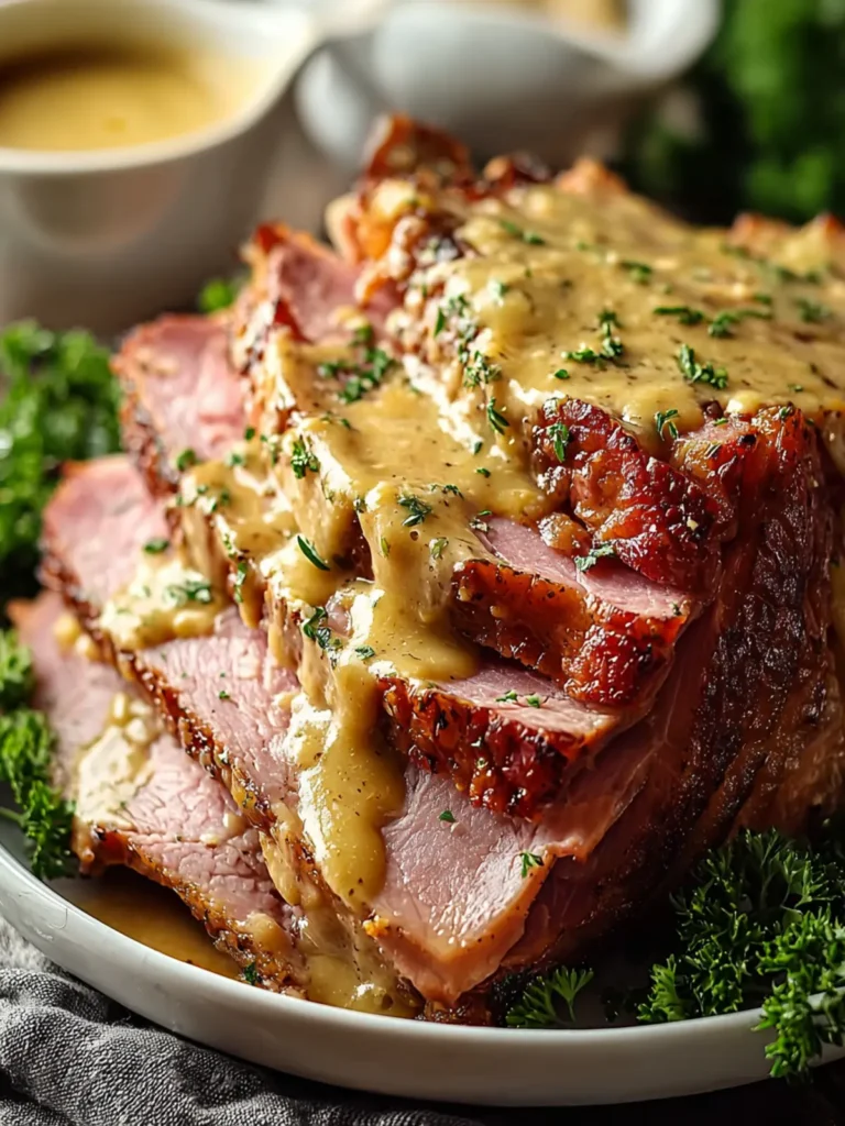 Slowcooker Creamy Mustard Pulled Ham for Effortless Comfort First Image