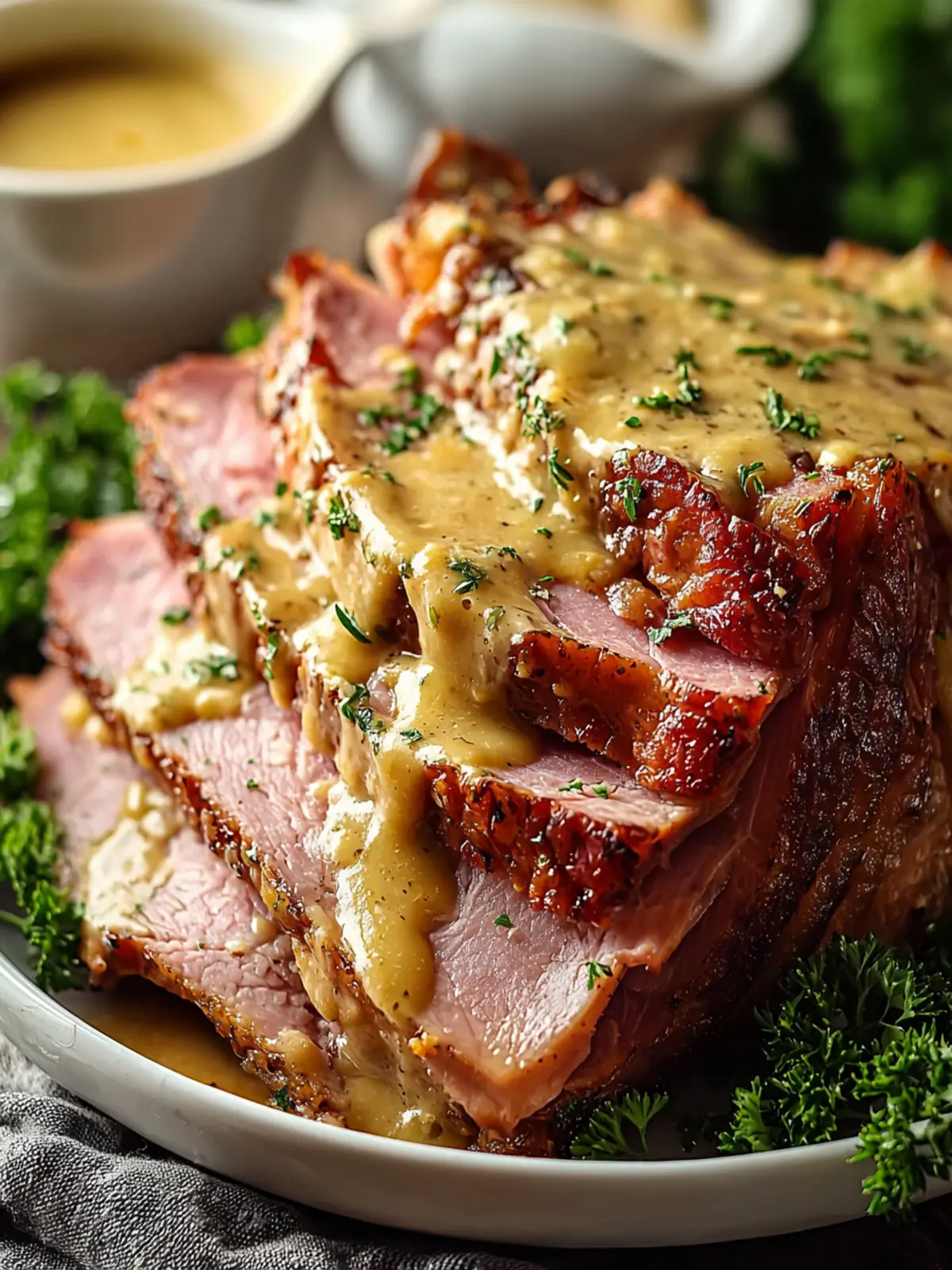 Slowcooker Creamy Mustard Pulled Ham for Effortless Comfort First Image