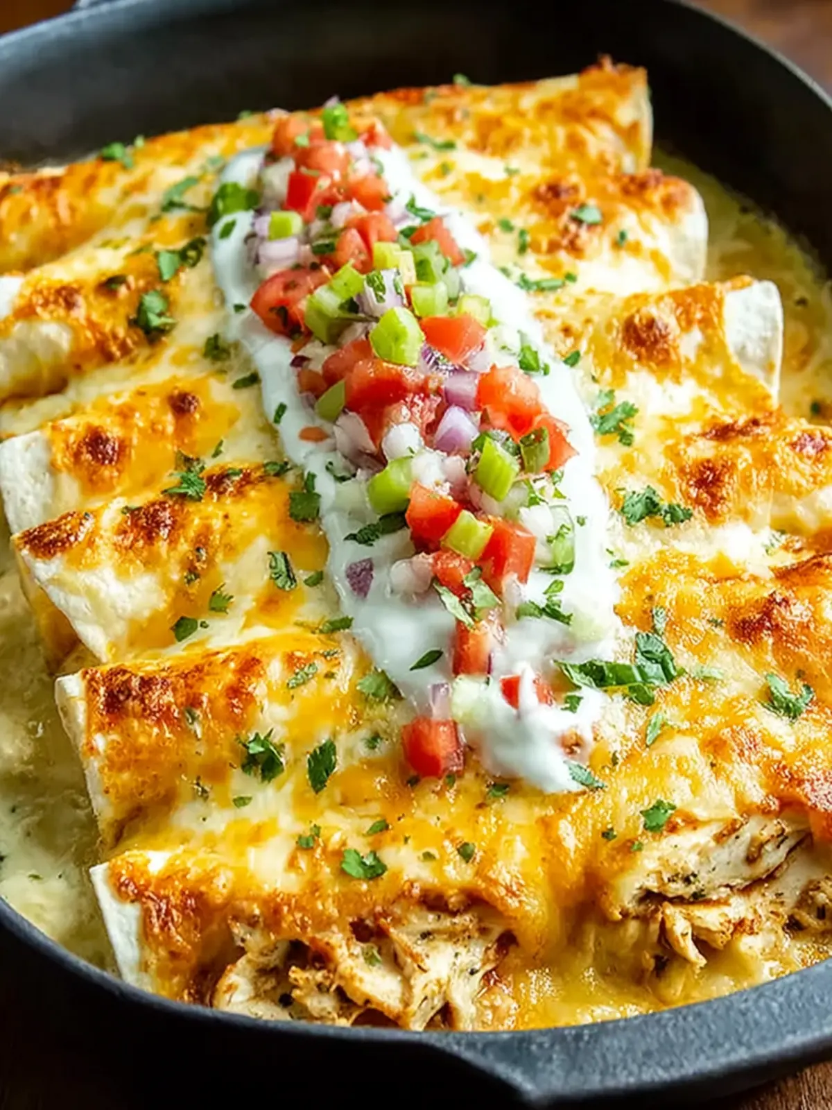 Green Enchiladas with a Chicken Cream Cheese Filling: The Amazing Ultimate Recipe First Image