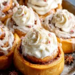 Overnight Gingerbread Cinnamon Rolls. First Image