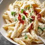 Creamy White Sauce Penne Pasta First Image