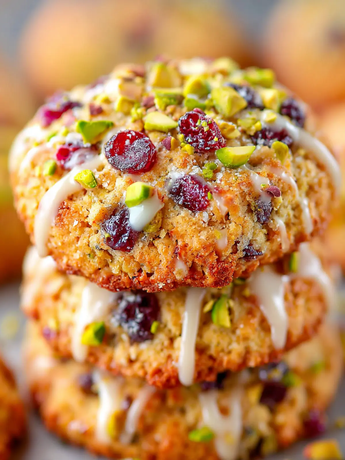 Cranberry Pistachio Oatmeal Cookies First Image
