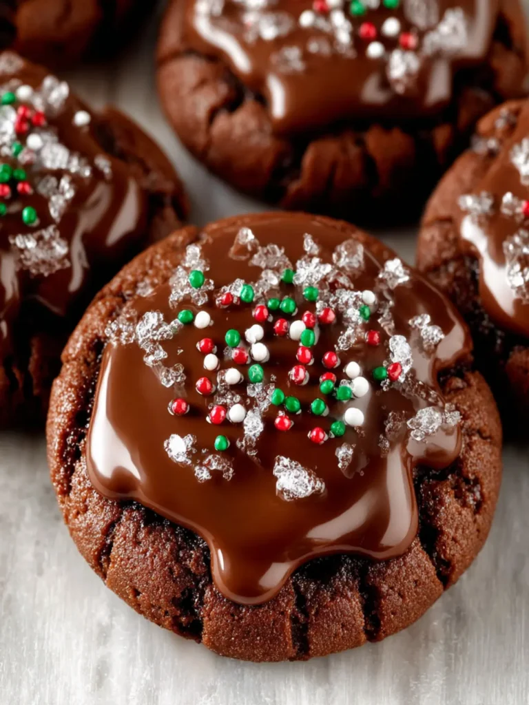 Chocolate Thumbprint Cookies First Image