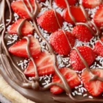 Strawberry Nutella Dessert Pizza First Image