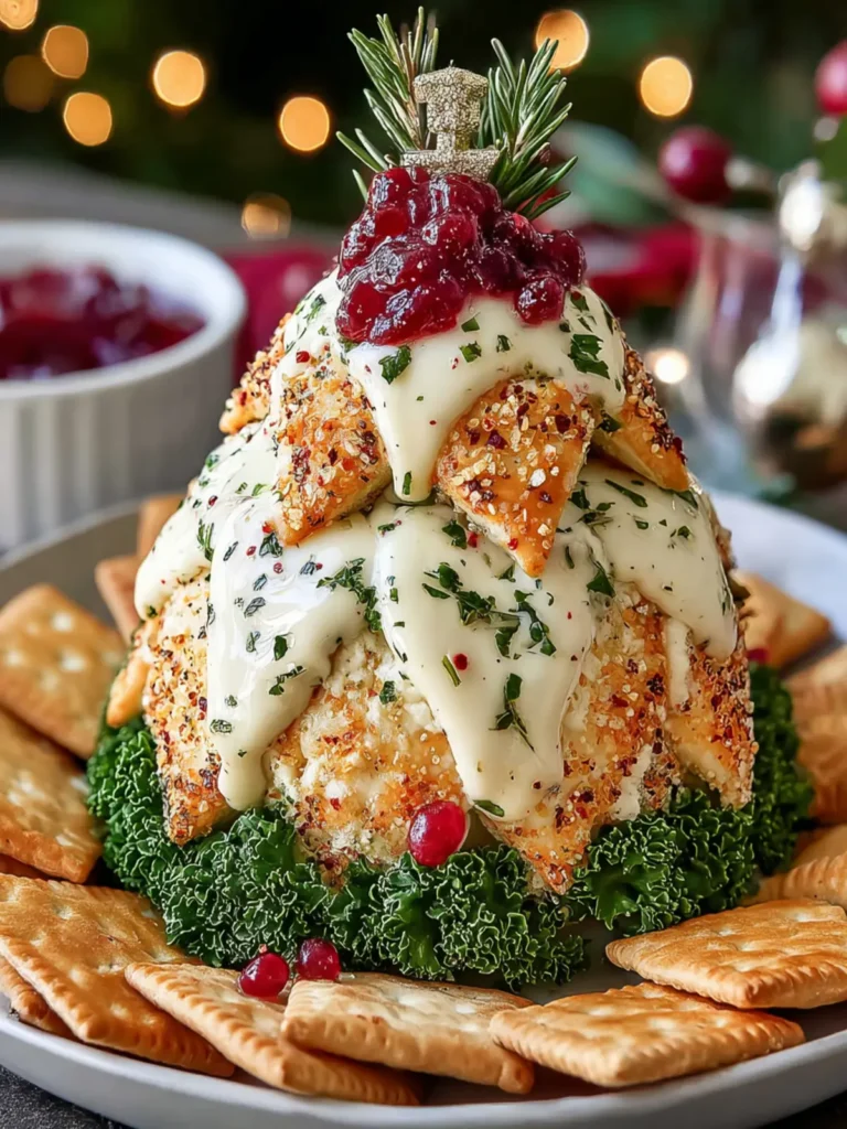 Christmas Tree Cheese Ball First Image