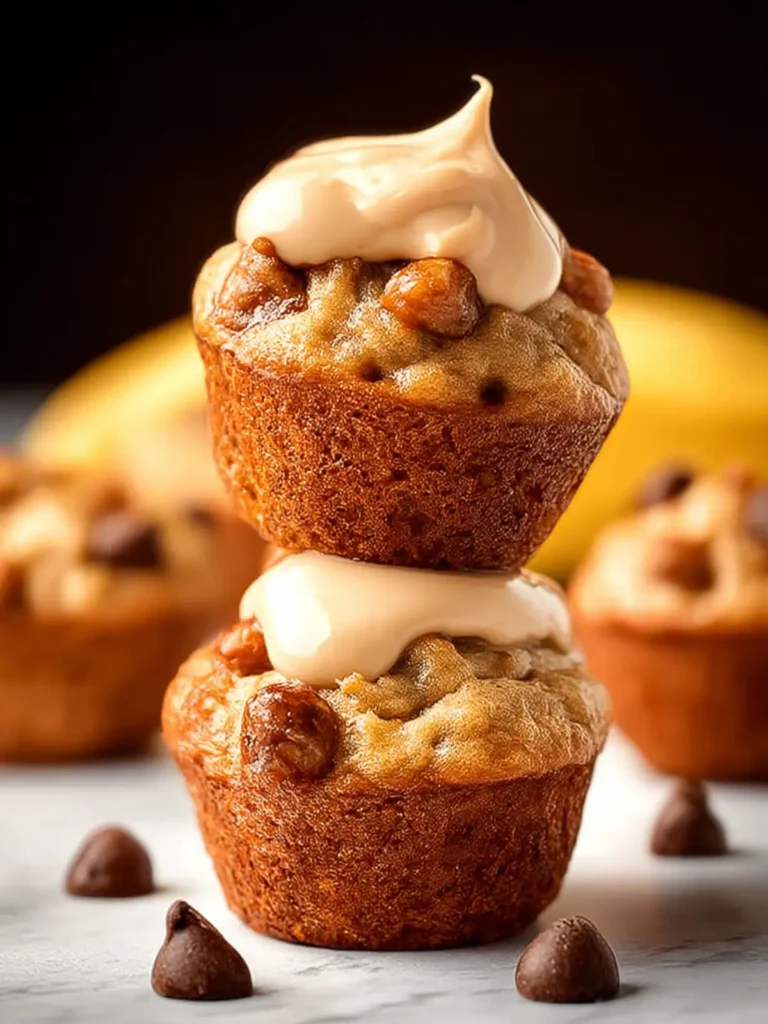 Mini Peanut Butter Banana Protein Muffins First Image