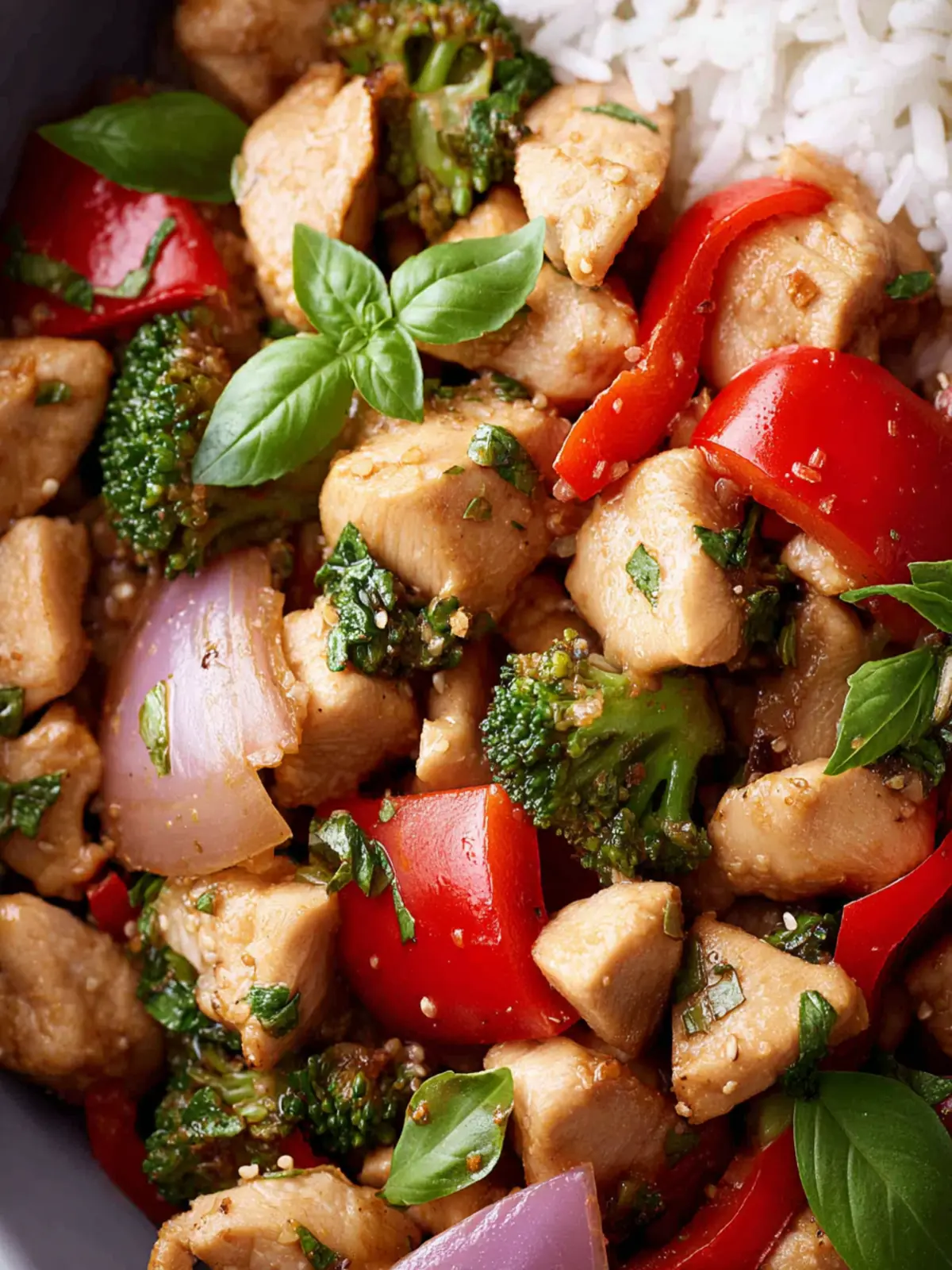 Basil Chicken Stir Fry First Image