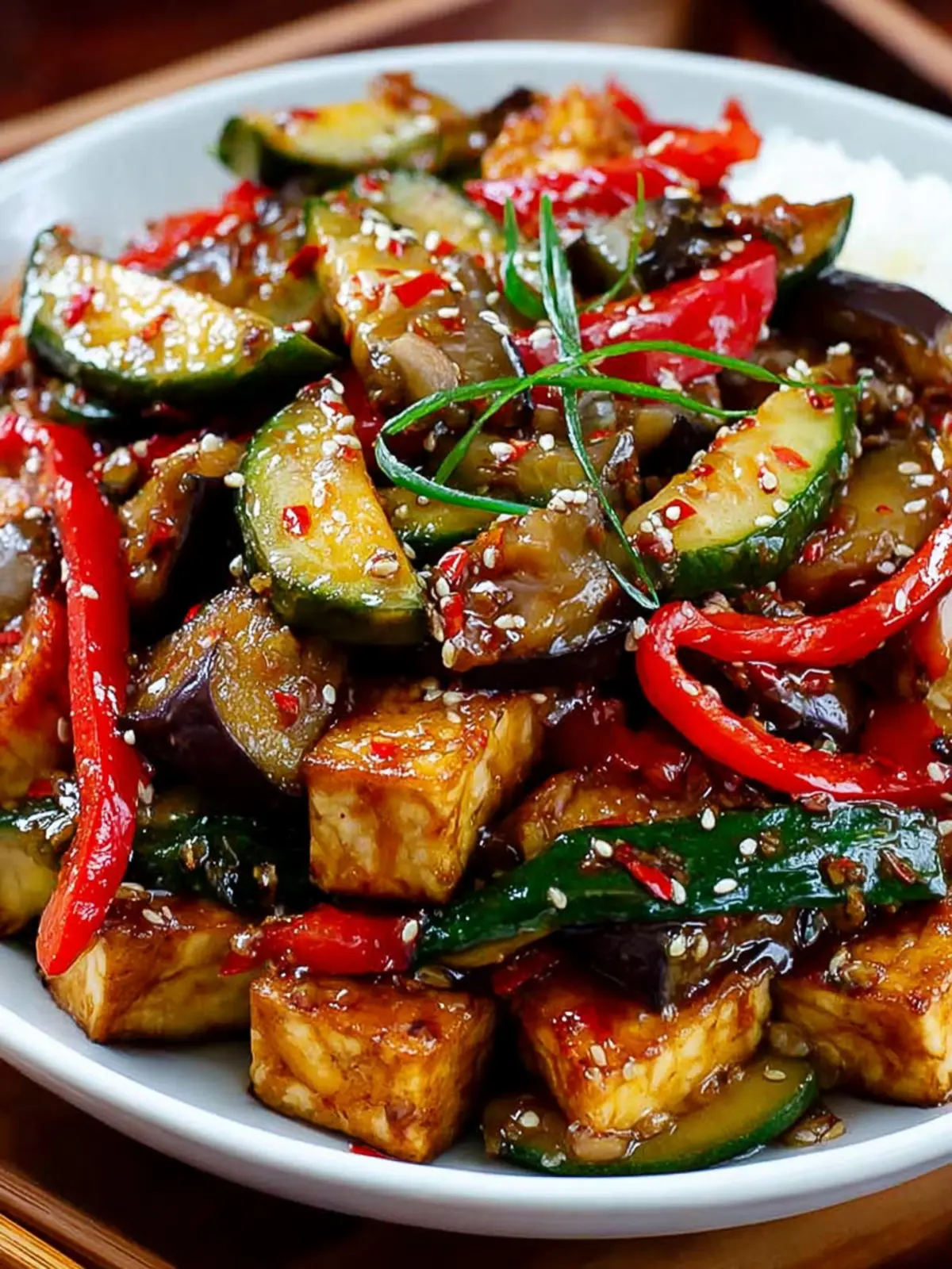Tofu and Eggplant Stir Fry First Image