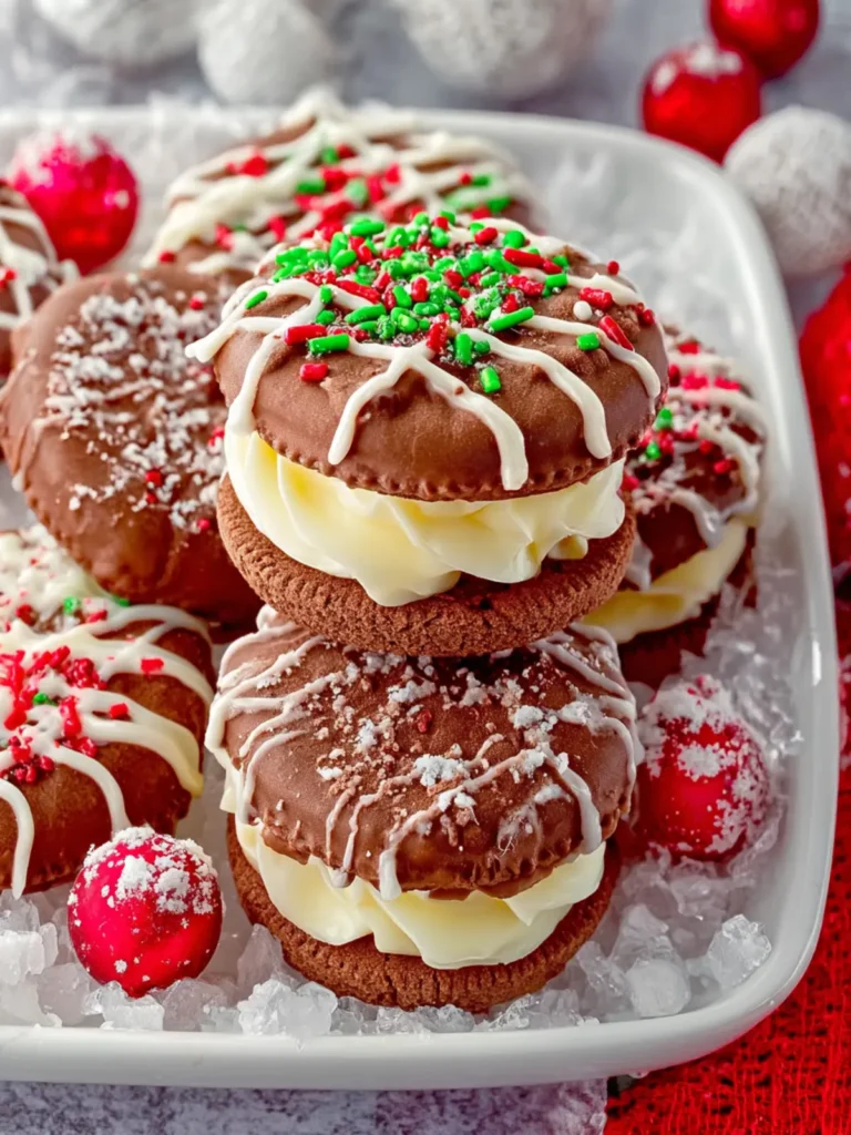 Chocolate Covered Christmas Oreos First Image
