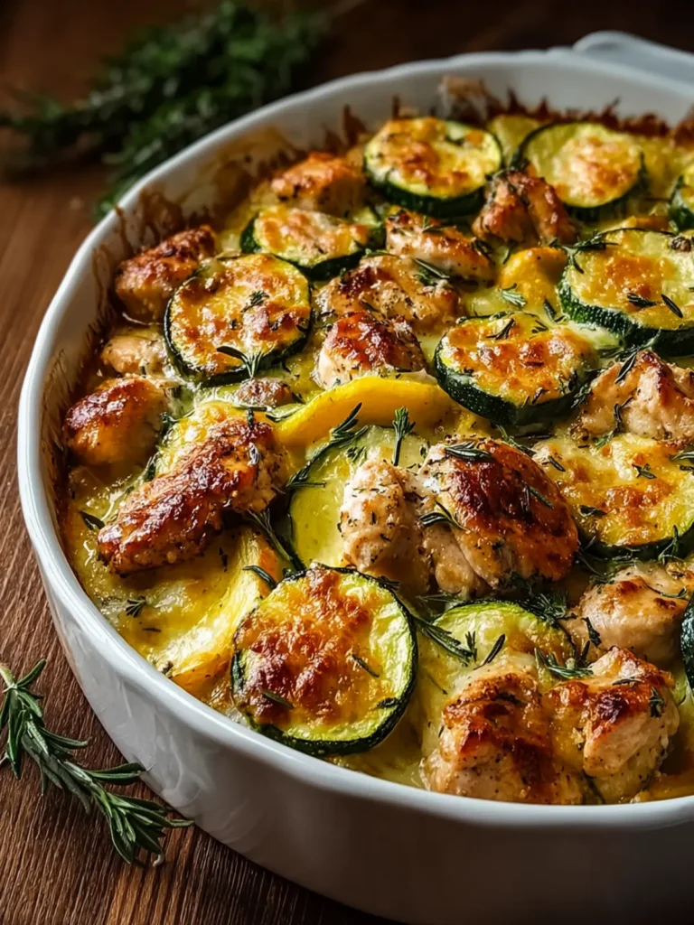 Heavenly Chicken Zucchini Bake: Quick, High-Protein Delight First Image