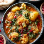 Slow Cooker Potato and Cauliflower Curry. First Image