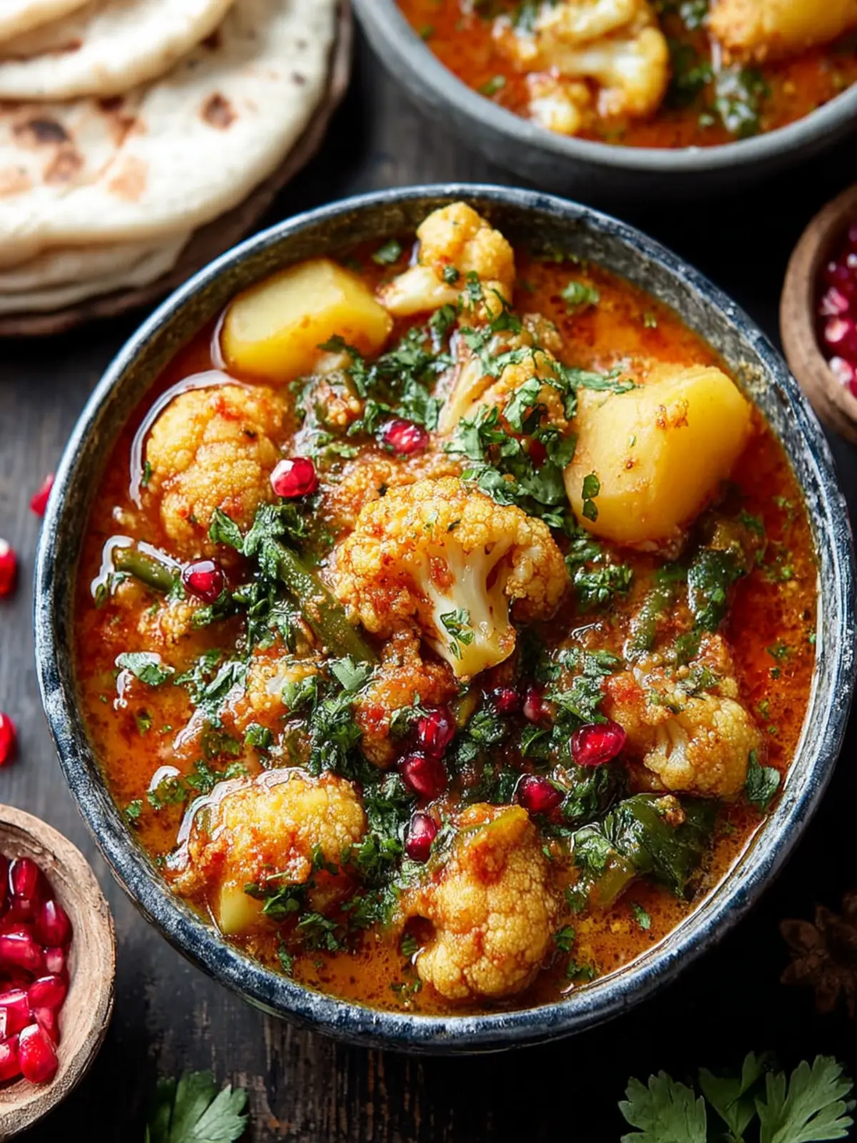 Slow Cooker Potato and Cauliflower Curry. First Image