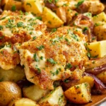 Irresistible Garlic Parmesan Chicken and Potatoes Recipe First Image