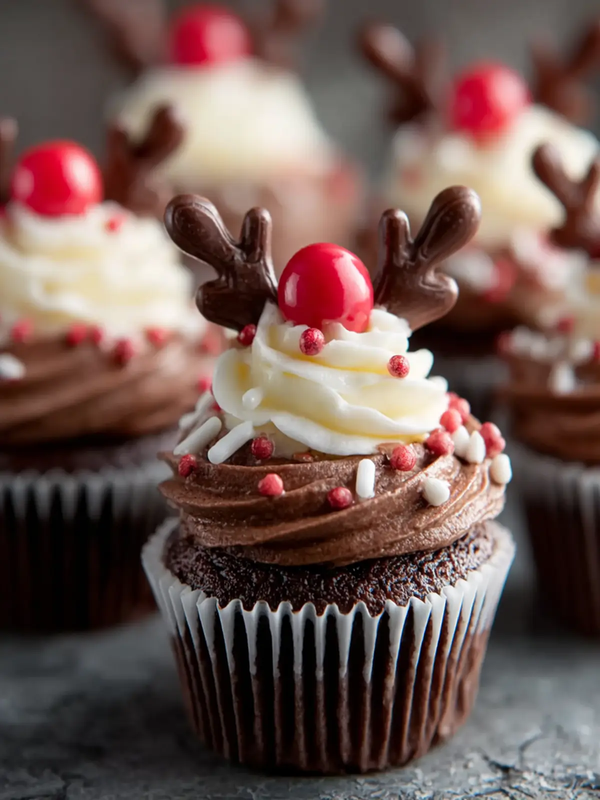 Easy Reindeer Cupcakes First Image