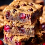 Irresistible Cherry Chocolate Chip Blondies Recipe First Image