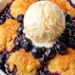 Keto Blueberry Cobbler First Image