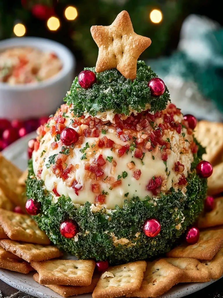 Christmas Tree Cheese Ball First Image