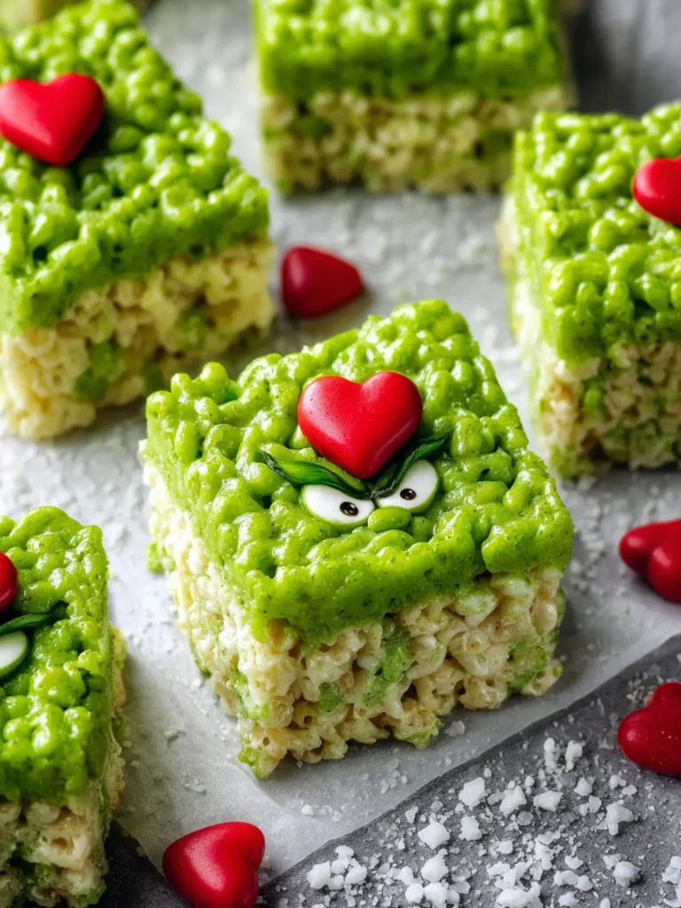 Grinch Rice Krispie Treats First Image