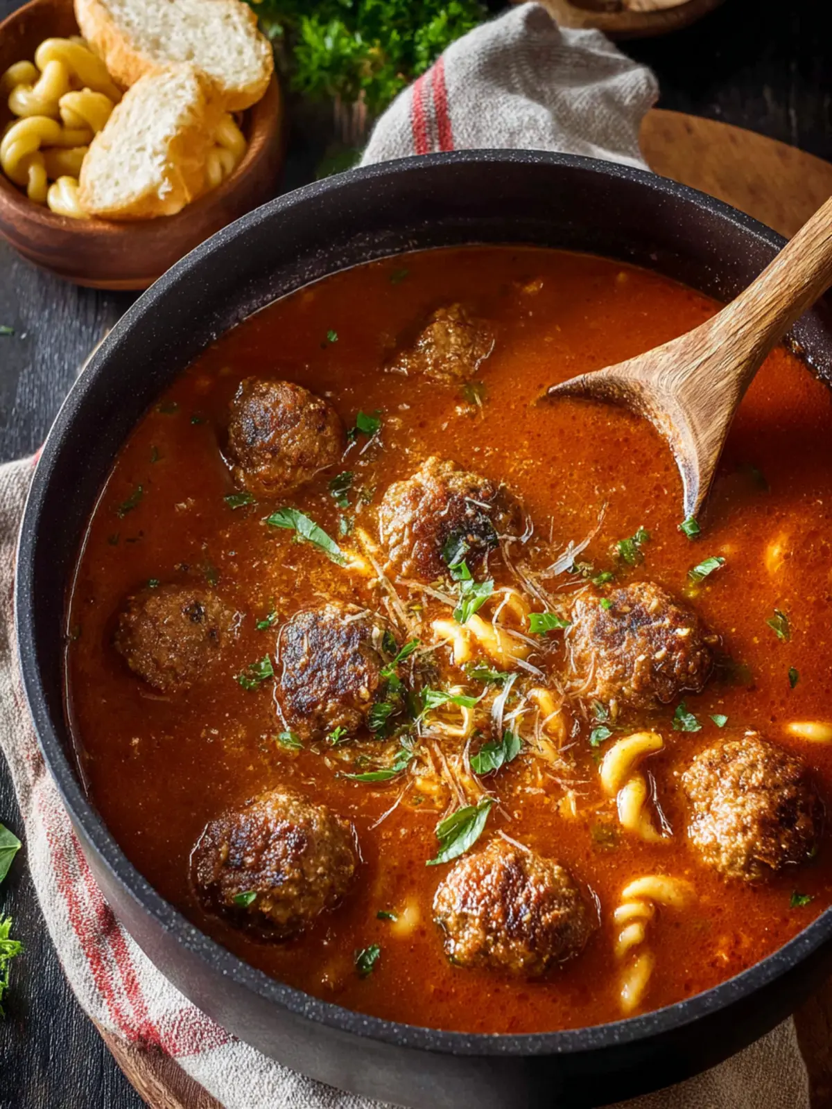 Italian Meatball Soup First Image