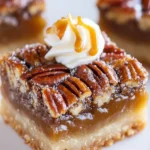 Salted Caramel Maple Pecan Pie Bars First Image