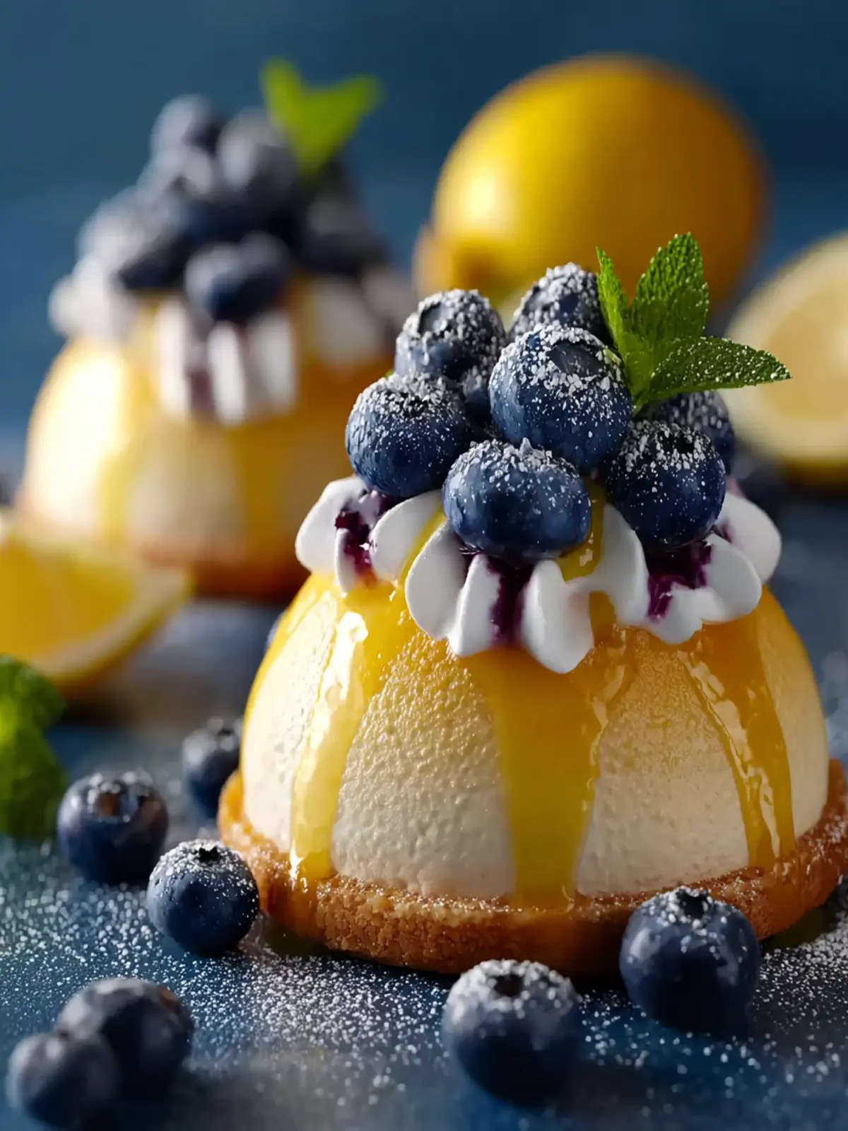 Lemon Blueberry Domes First Image