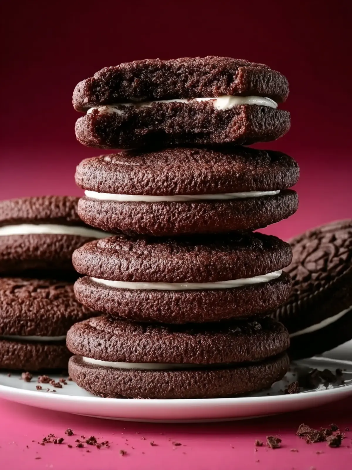 Chocolate Sandwich Cookies First Image