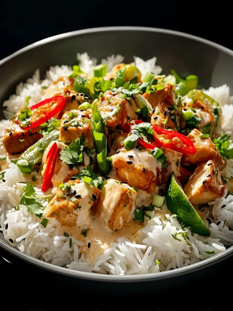 Coconut Chicken Rice Bowl: A Delicious Tropical Delight First Image