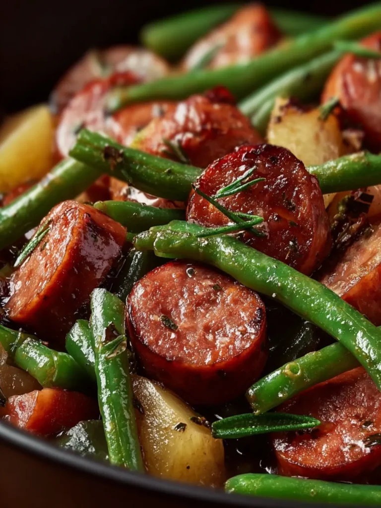 Crockpot Kielbasa and Green Beans First Image