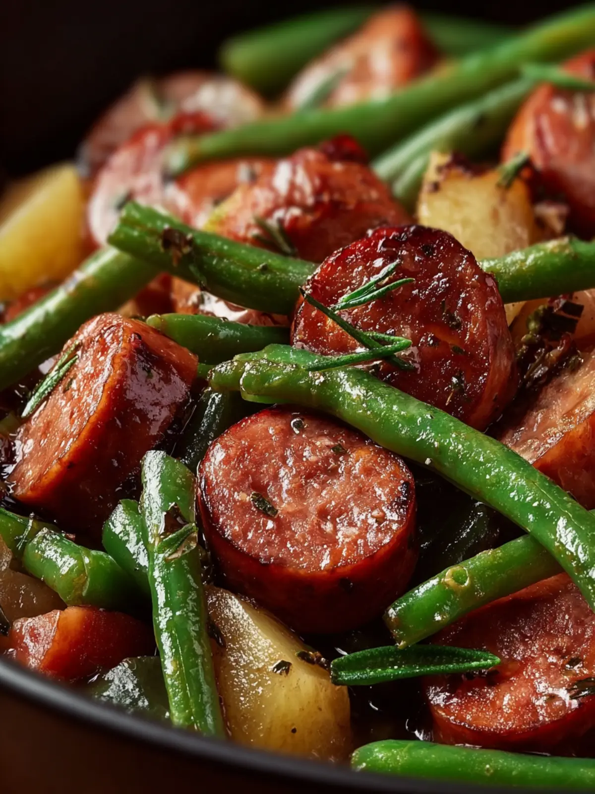 Crockpot Kielbasa and Green Beans First Image