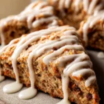 Easy Carrot Cake Scones with Cream Cheese Glaze First Image