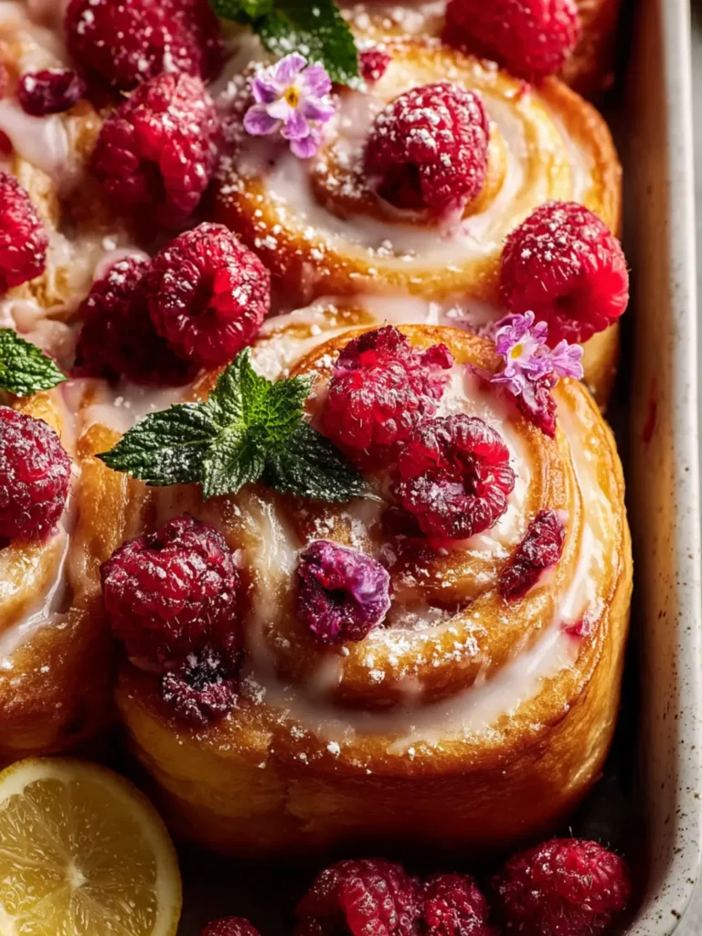 Irresistible Raspberry Lemon Brioche Rolls Recipe First Image