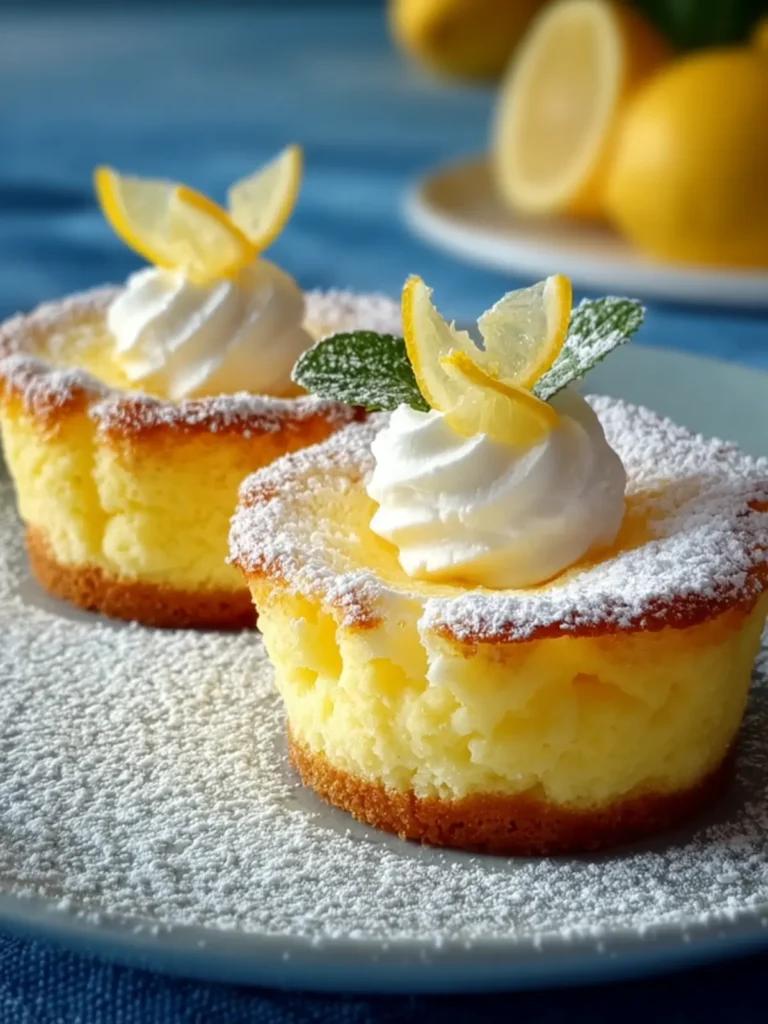 Mini Baby Lemon Impossible Pies First Image