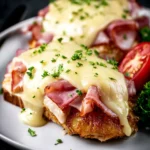 Open Faced Chicken Cordon Bleu First Image