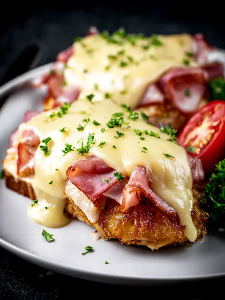 Open Faced Chicken Cordon Bleu First Image