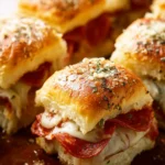 Pepperoni Pizza Sliders with Hawaiian Rolls First Image