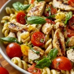 Refreshing Chicken Caprese Pasta Salad Recipe for Summer First Image