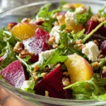 Roasted Beet and Arugula Salad with Goat Cheese First Image