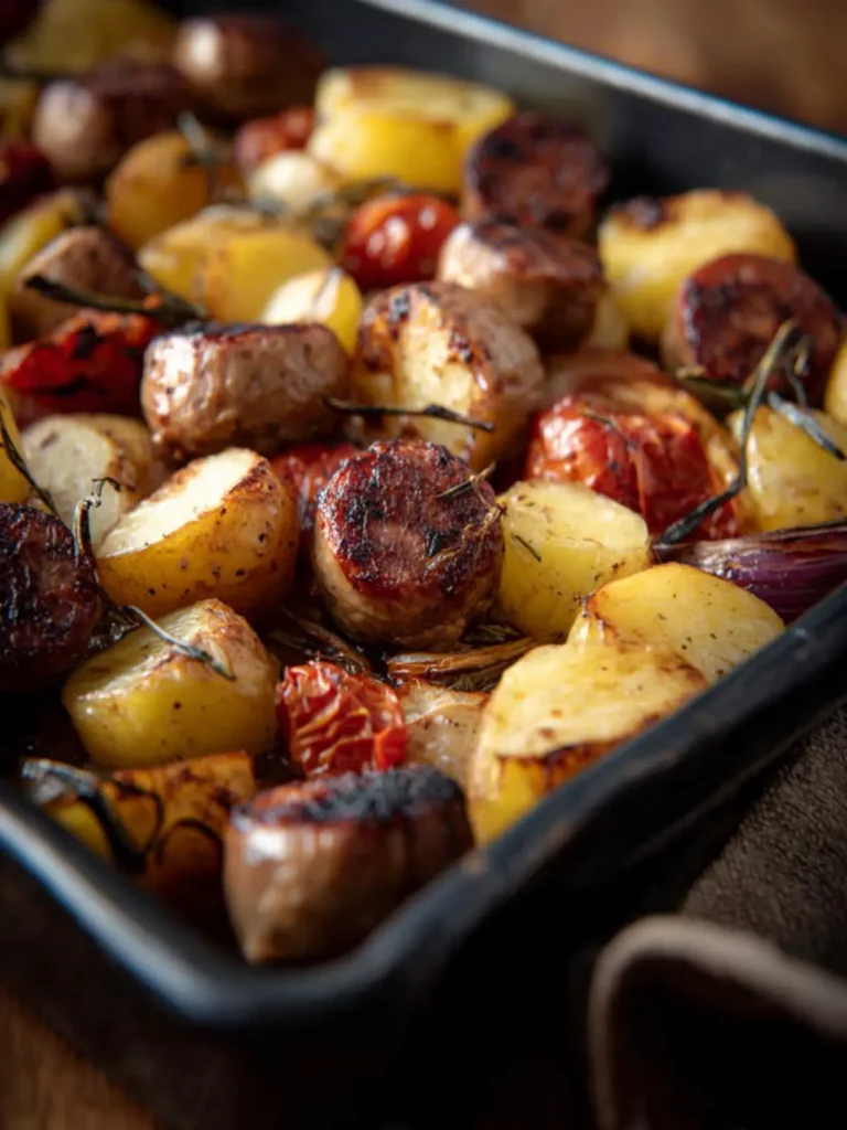 Roasted Italian Sausage & Potato Bake First Image