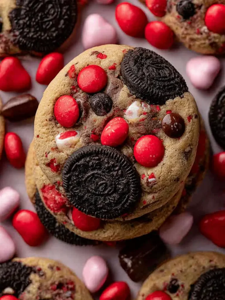 The Best Valentine’s Day Oreo m&m’s Cookies First Image