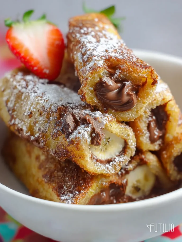 The imperfectly “perfect” Nutella French Toast Roll Ups First Image