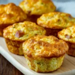 Cottage Cheese Breakfast Muffins with Ham and Cheddar First Image