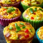 Egg Muffins with Ham, Cheese, and Bell Pepper First Image