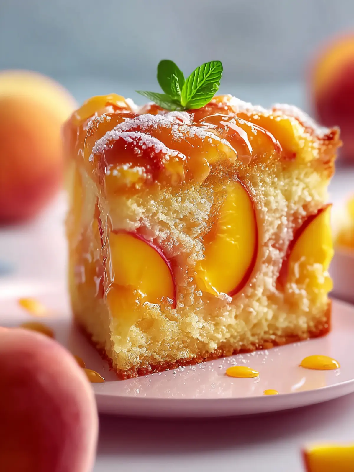 Irresistible Summer Peach Cake First Image