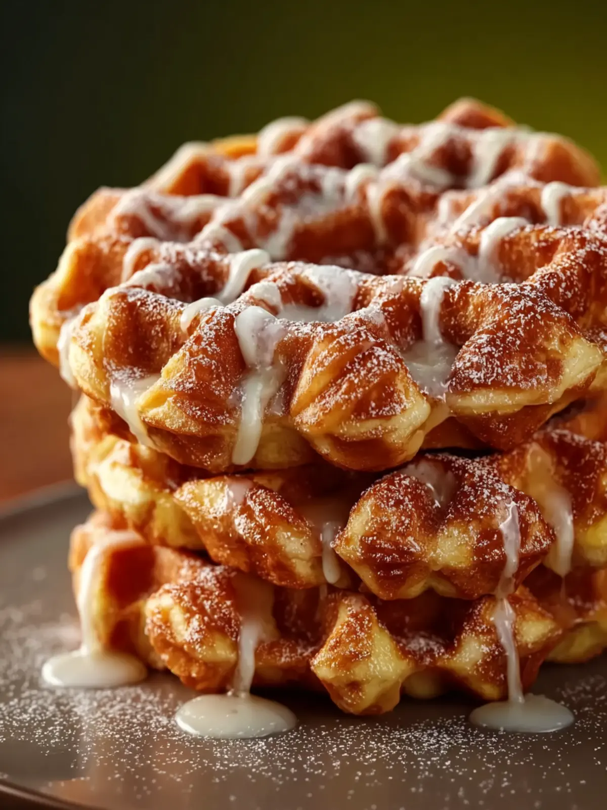 Apple Fritter Waffle Donuts First Image