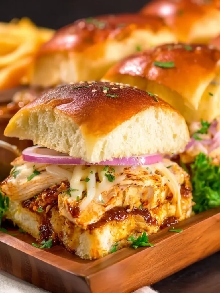 Barbecue Chicken Sliders Recipe First Image