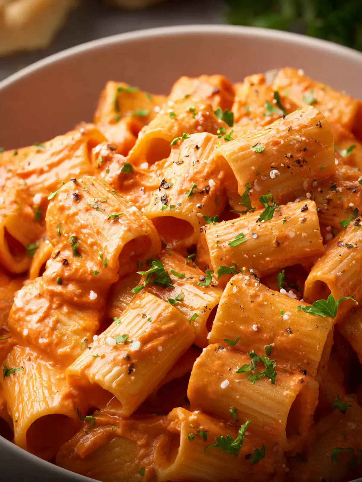 Creamy Tomato Rigatoni Pasta First Image