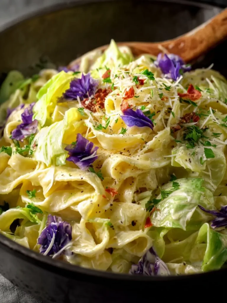 Easy Cabbage Alfredo Recipe First Image