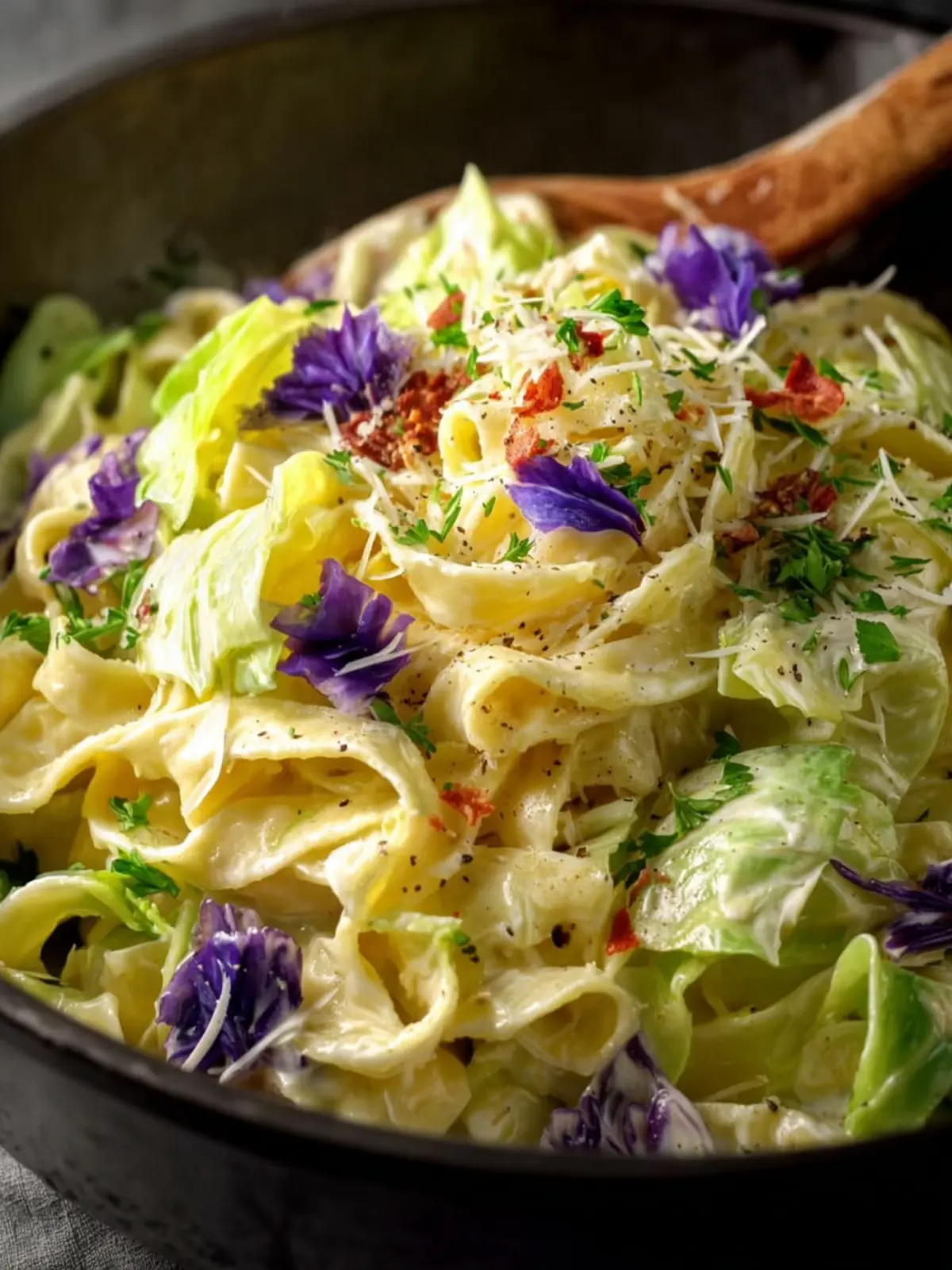 Easy Cabbage Alfredo Recipe First Image