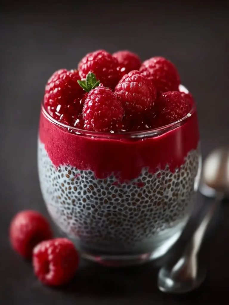 Easy Raspberry Chia Pudding (Naturally Sweet and Perfectly Creamy) First Image