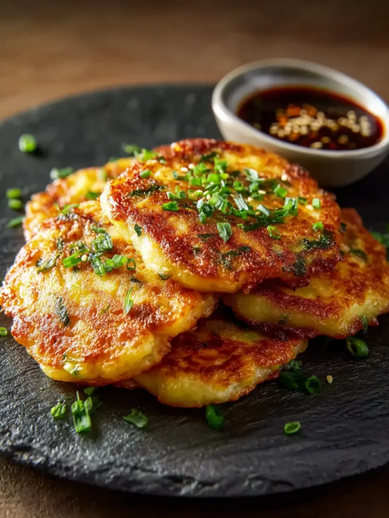 Gamjajeon (Potato Cheese Pancakes) First Image